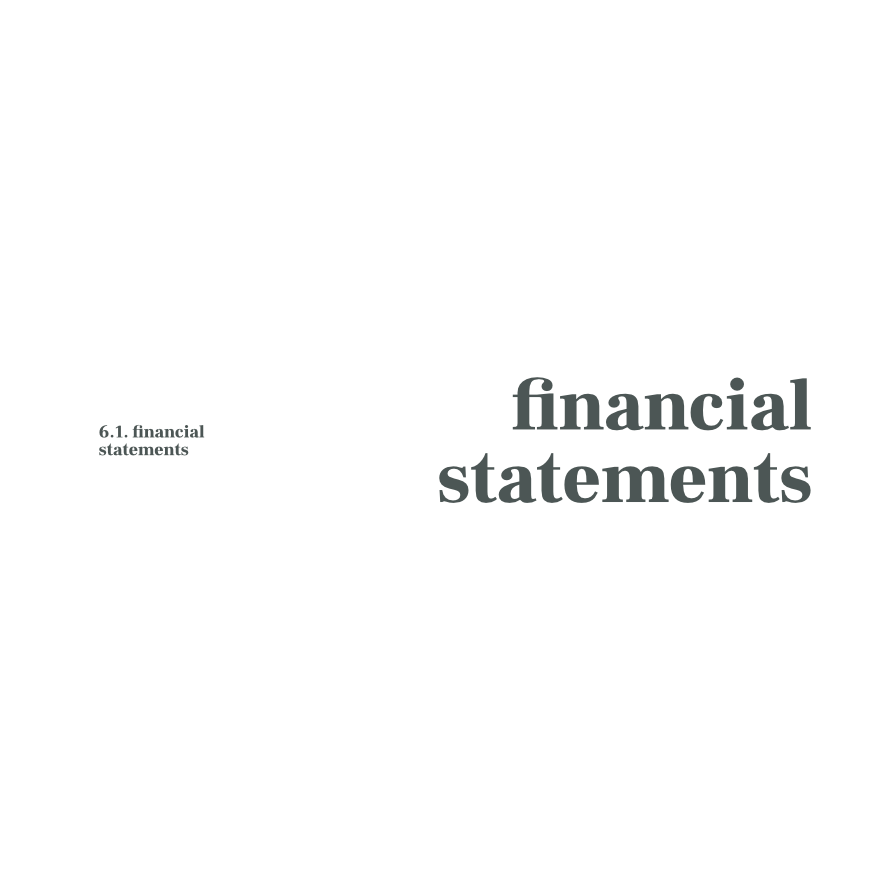 Financial Statements